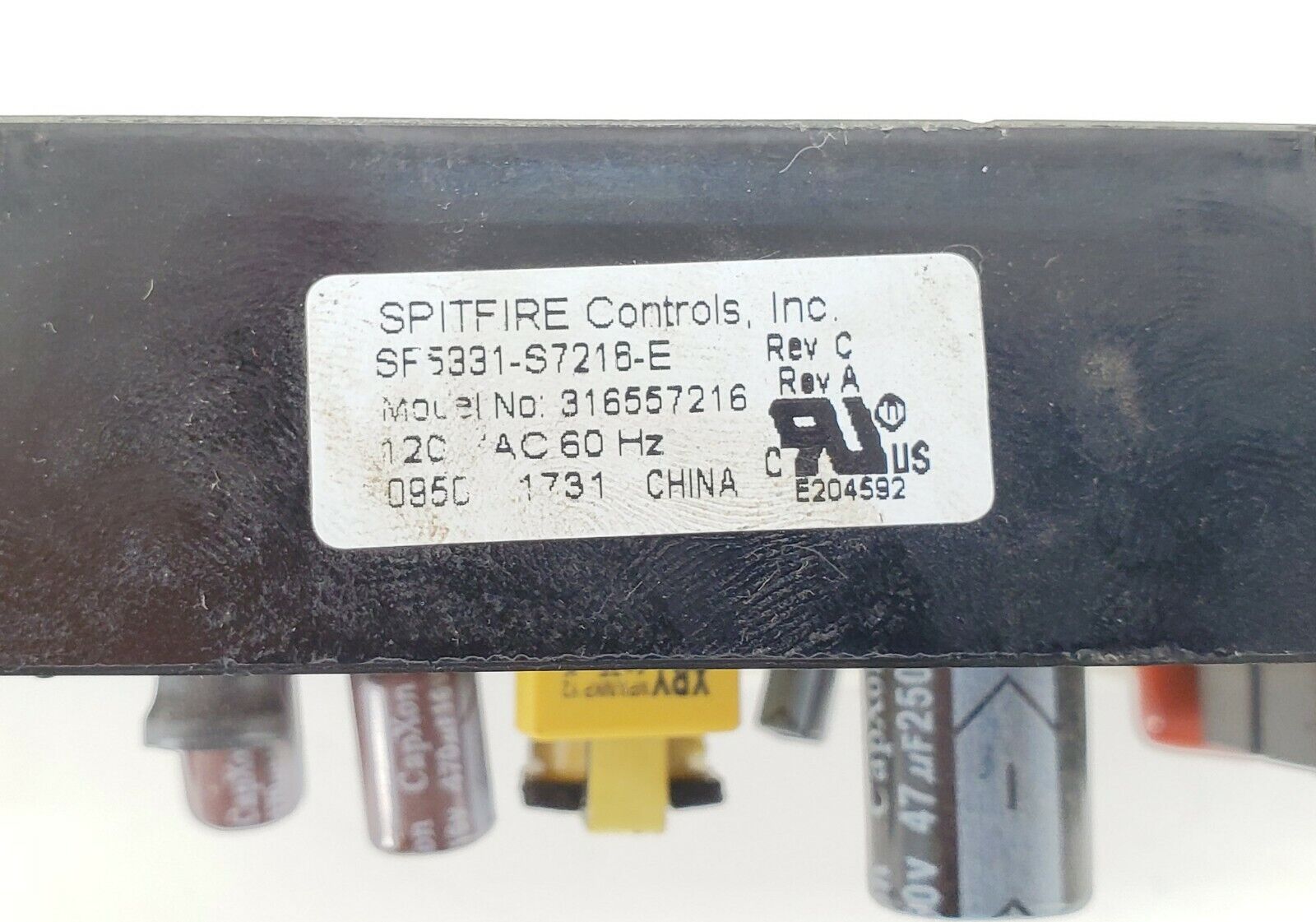 Frigidaire Range Control 316557216