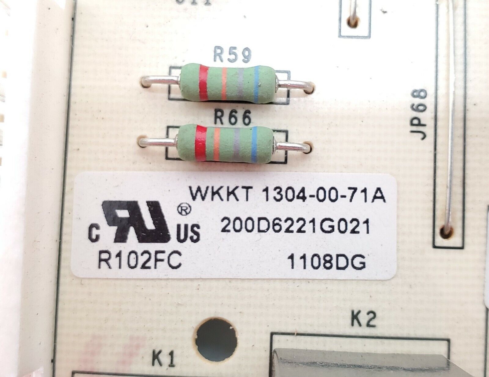 OEM  GE Refrigerator Control 200D6221G021