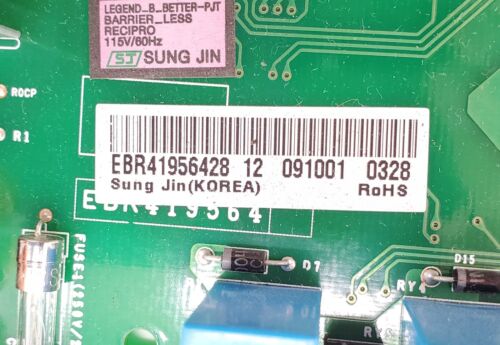 LG Refrigerator Control Board EBR41956428