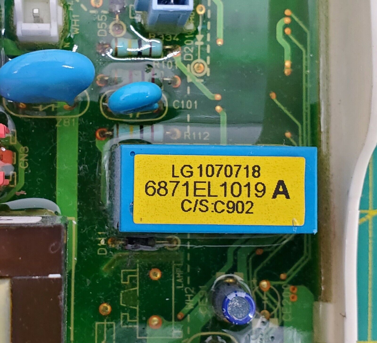 OEM  LG Dryer Control Board 6871EL1019A