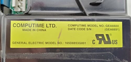 GE Dishwasher Control 165D8853G001