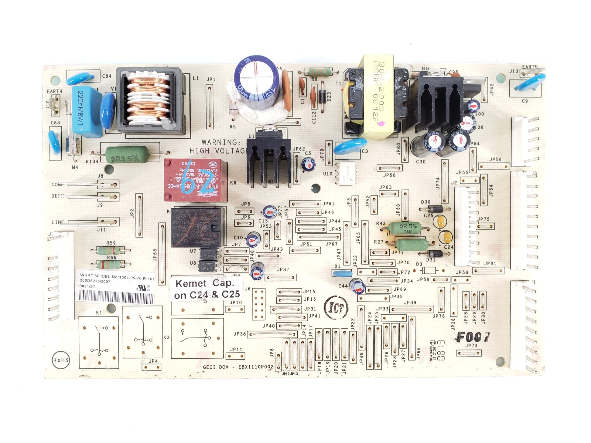 OEM  GE Refrigerator Control Board 200D6235G007