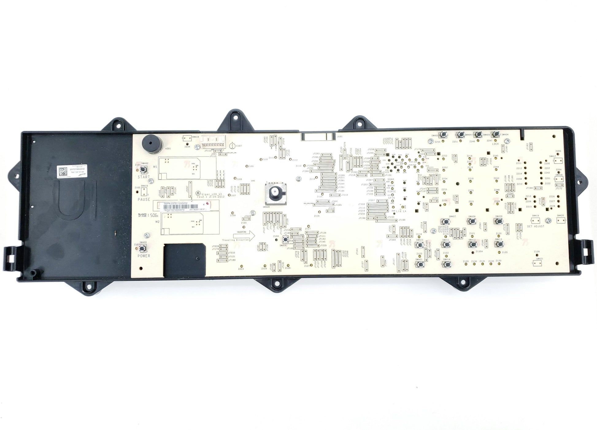 GE Washer Control and Firmware Assembly WH12X25674 (237D1122G022, 237D1060G203)