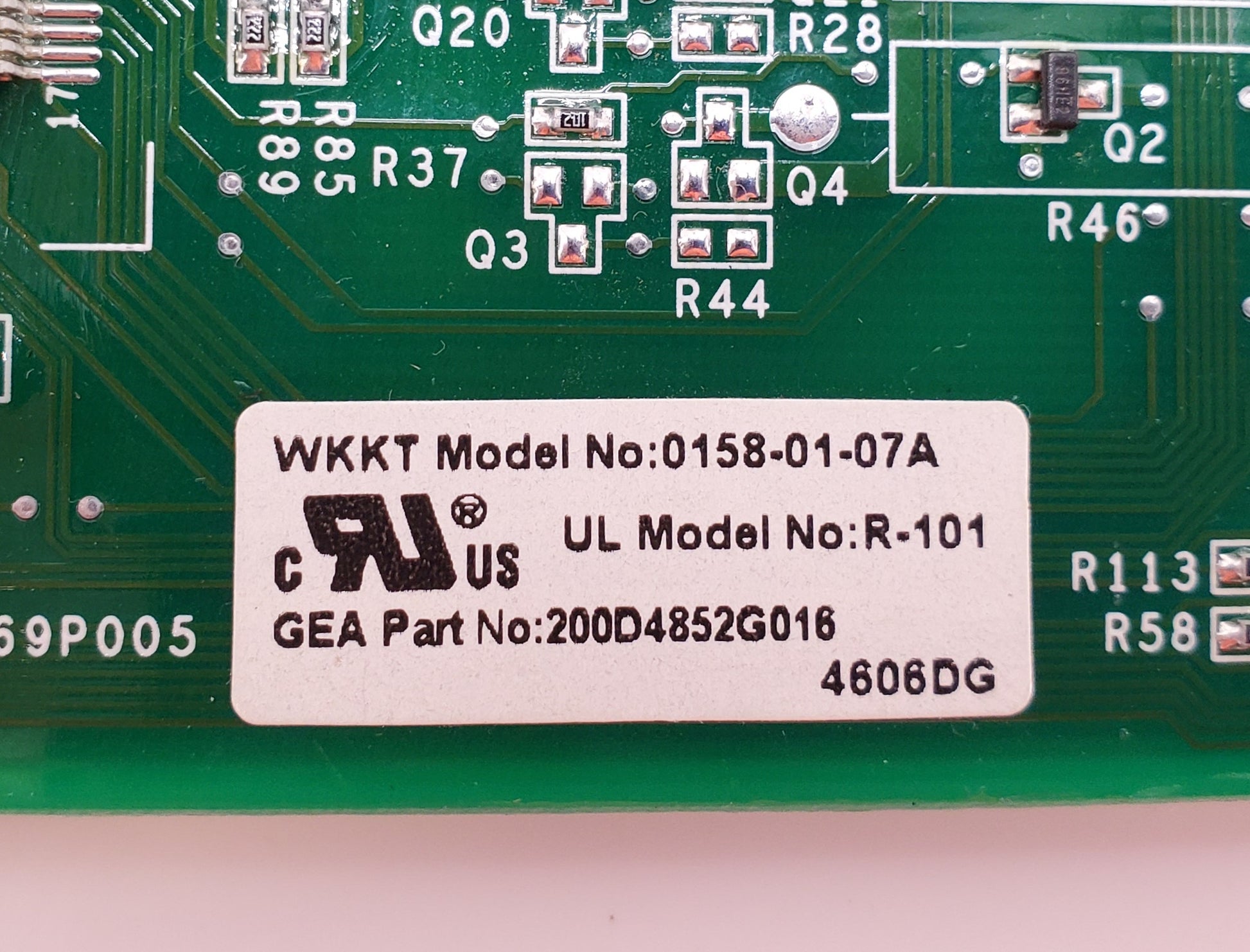 GE Refrigerator Control 200D4852G016