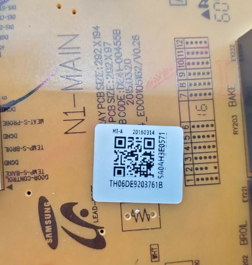 OEM  Samsung Range Control DE92-03761B