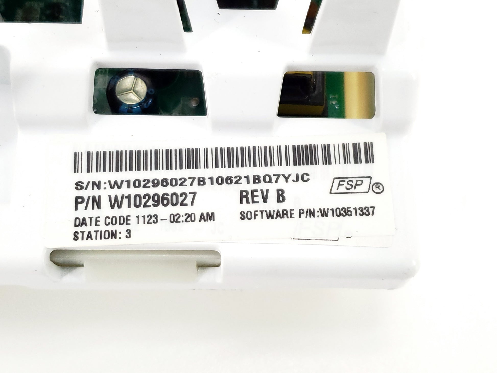 Kenmore Washer Control  Board W10296027