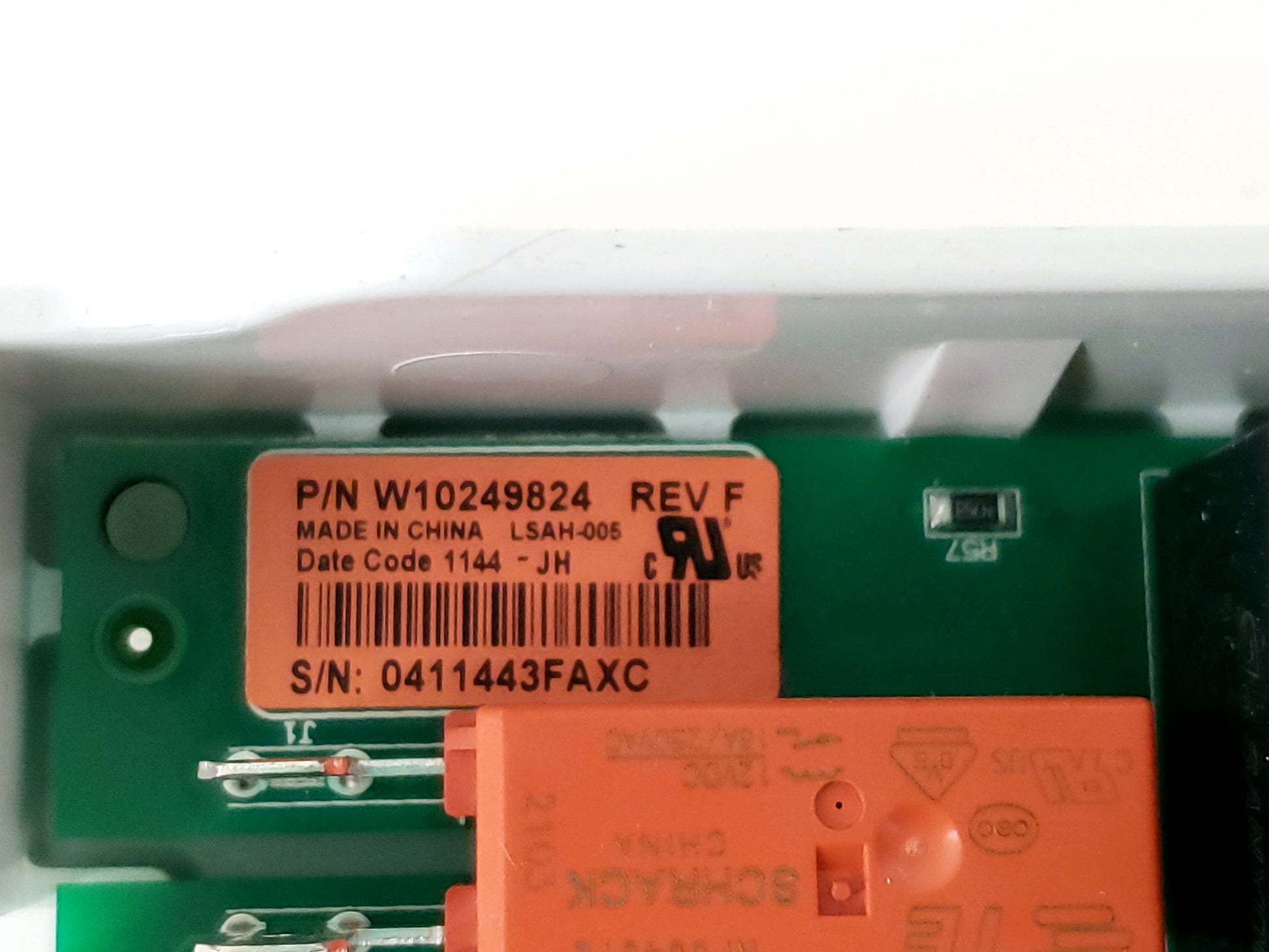 Whirlpool Dryer Control Board W10410008