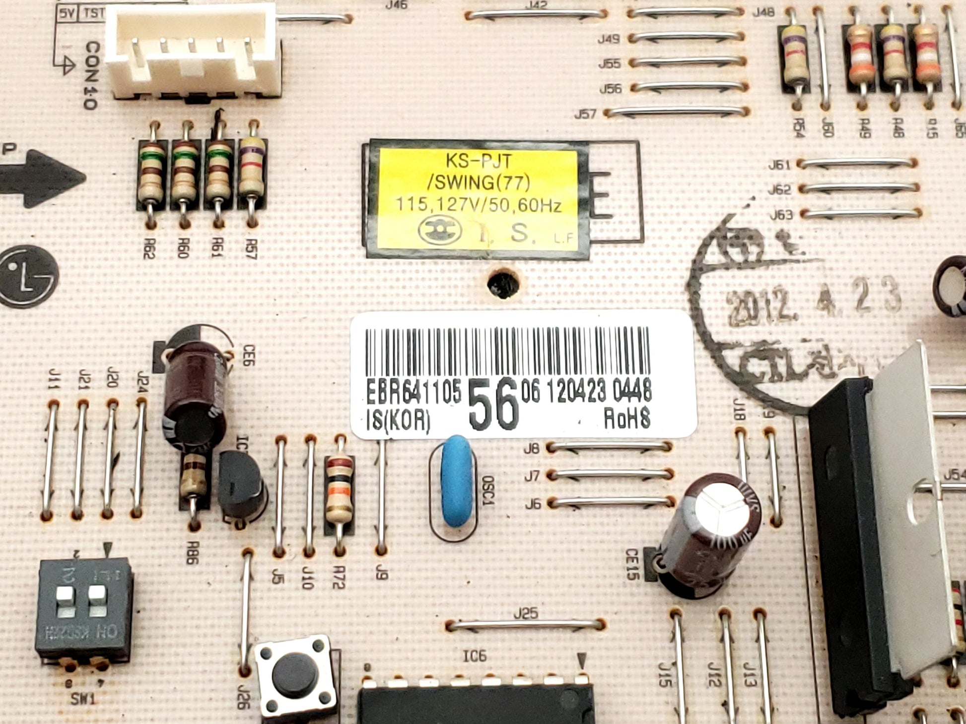 LG Refrigerator Control EBR64110556
