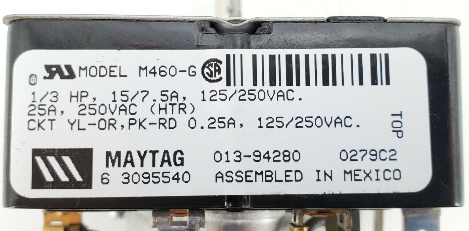 OEM Maytag Dryer Timer Assembly 63095540 Same Day Ship & Lifetime Warranty