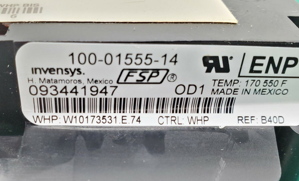 Whirlpool Range Control W10173531