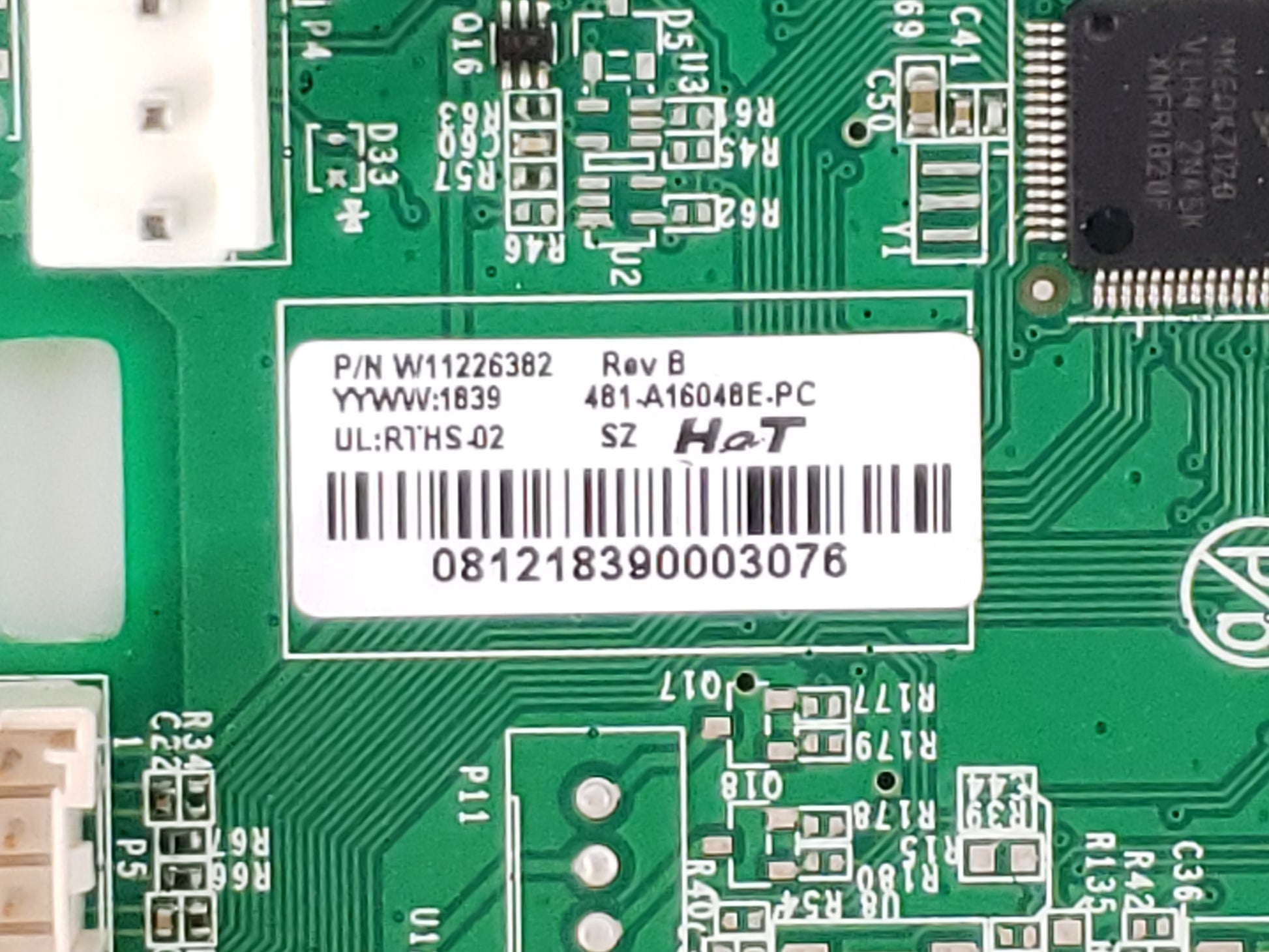 Whirlpool Kenmore Refrigerator Control Board W11226382