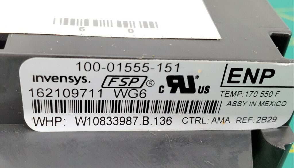 Whirlpool Range Control W10833987
