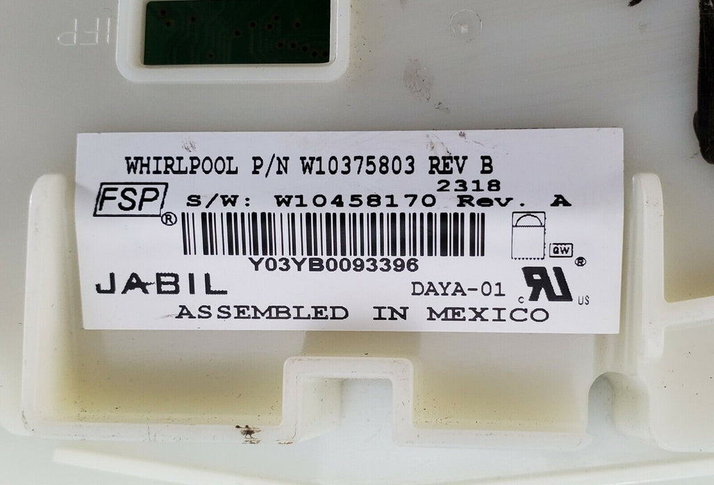 Kenmore Dishwasher Control W10375803 Same Day Shipping & Lifetime Warranty.