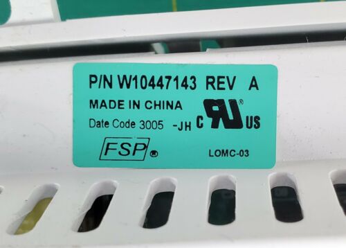 Whirlpool Washer Control W10447143