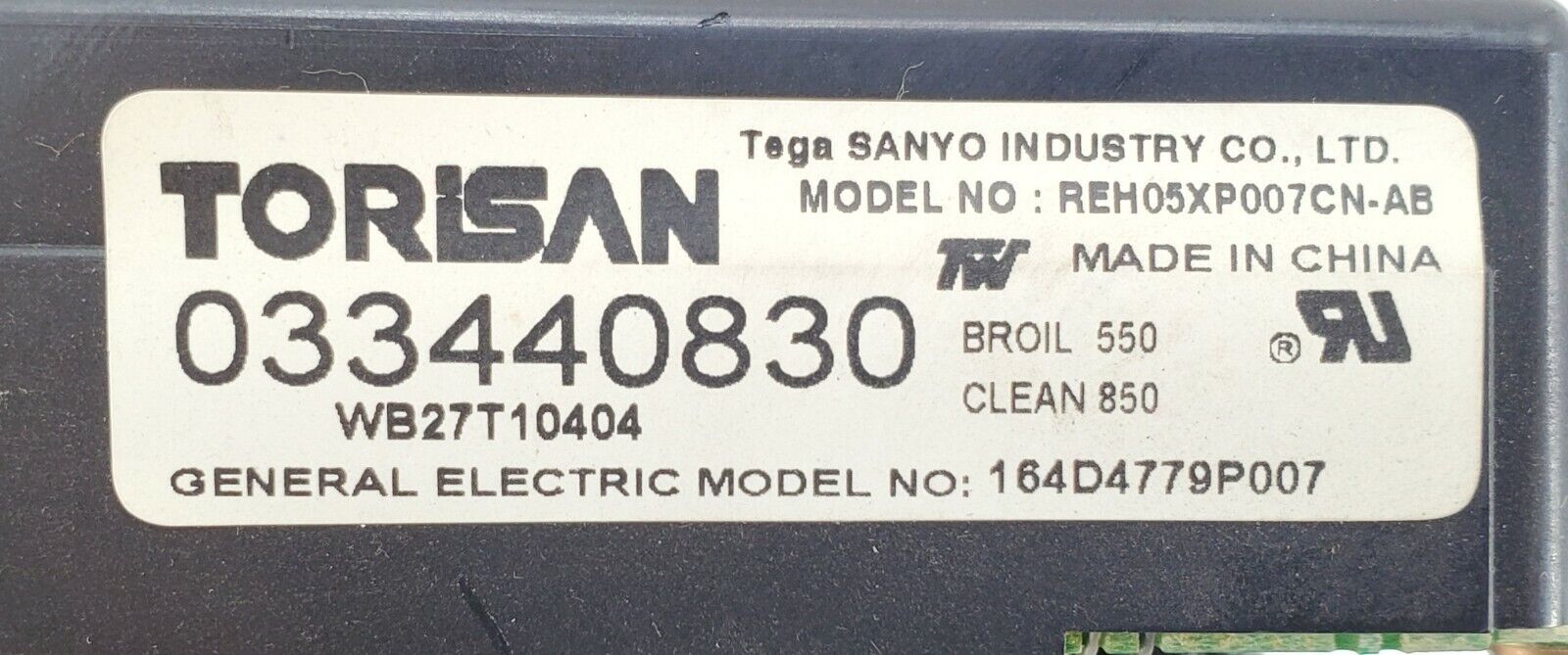 OEM  GE  WB27T10404