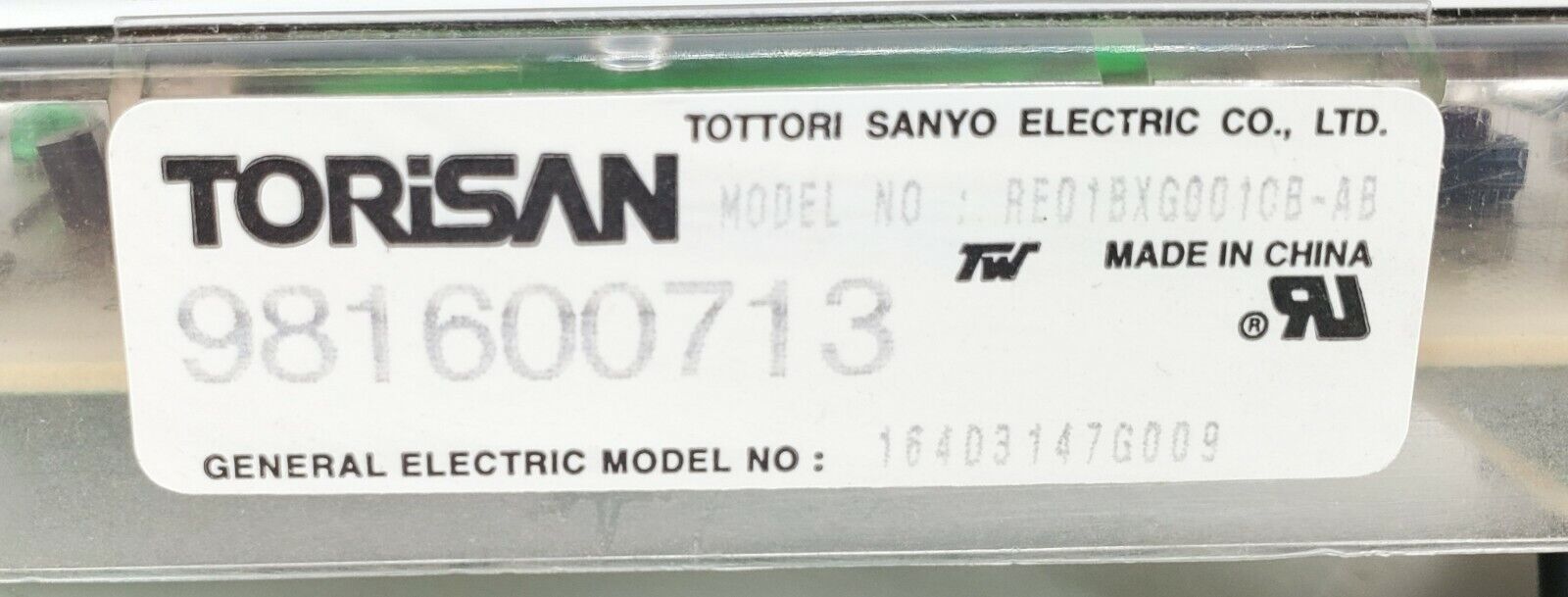 GE Range Control Board 164D3147G009