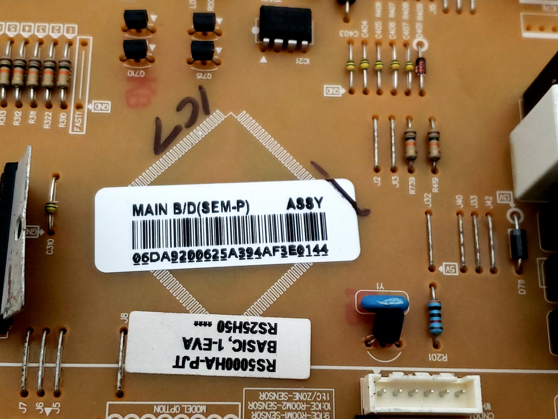 Samsung Refrigerator Control Board DA92-00625A