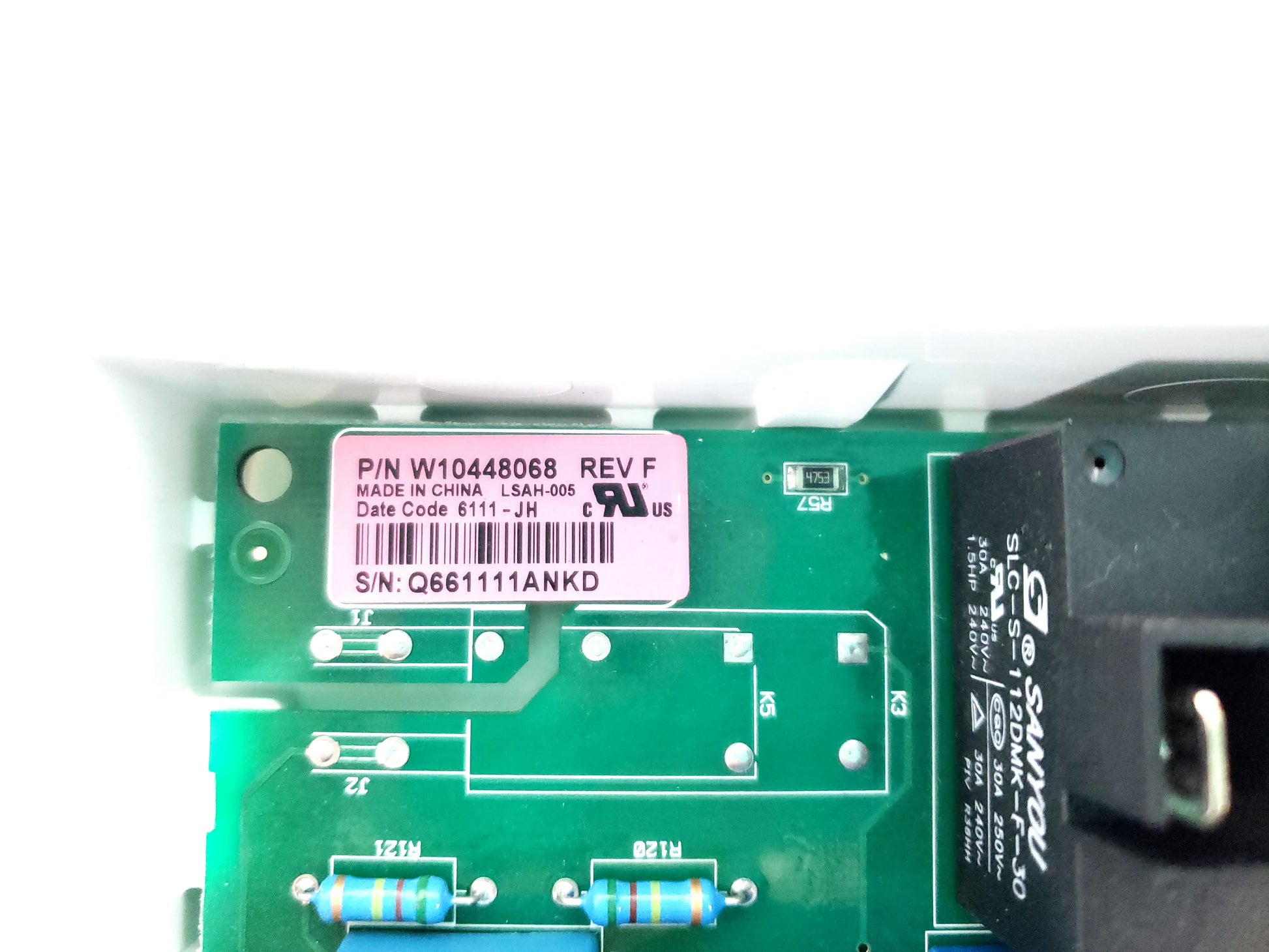 Whirlpool Dryer Control Board W10691551 (W10448068)