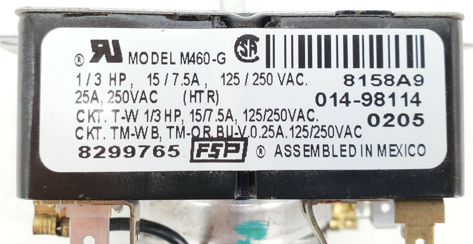 OEM Whirlpool Dryer Timer 8299765 Same Day Shipping & Lifetime Warranty