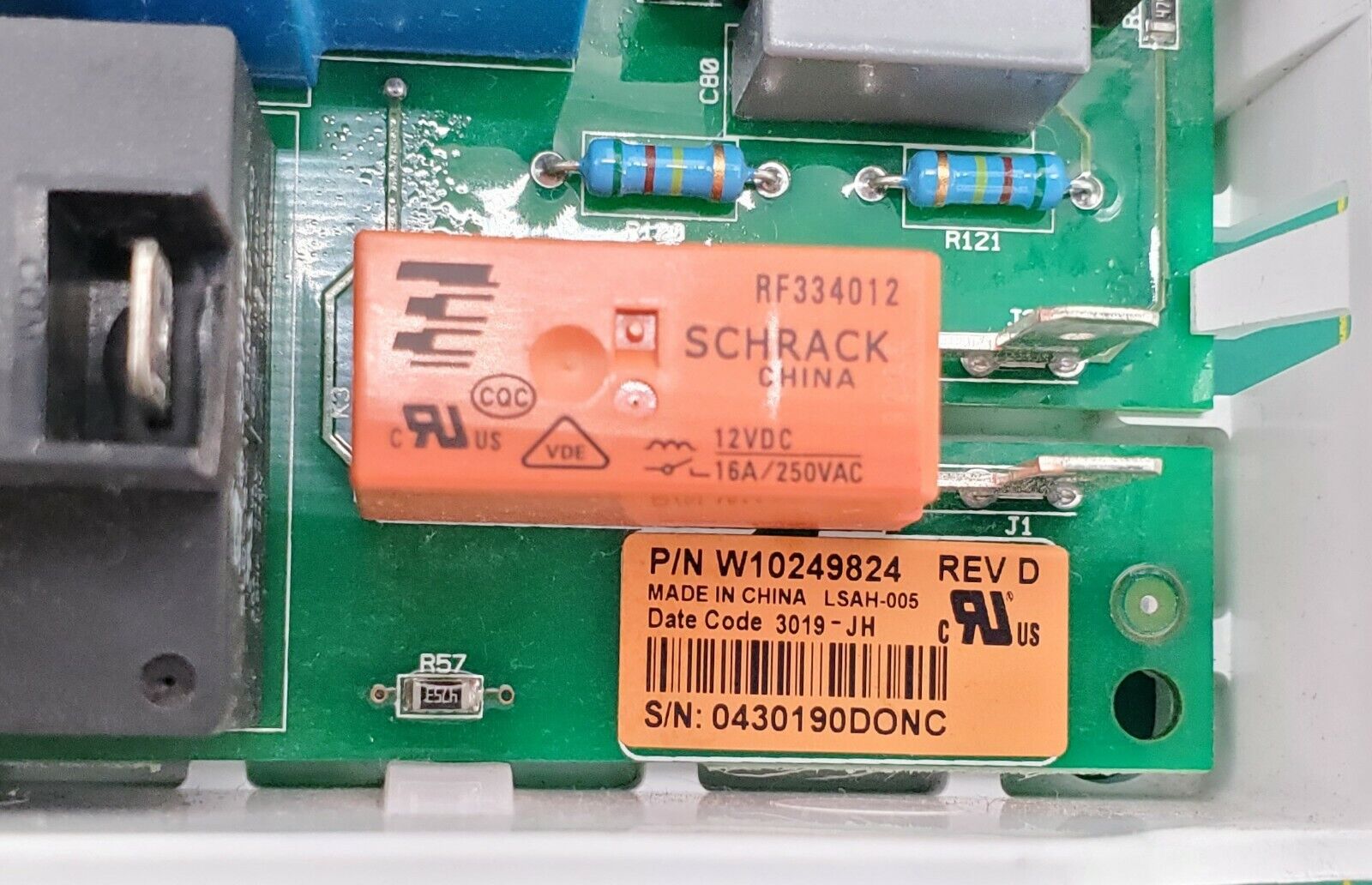 OEM  Whirlpool Dryer Control  W10542000