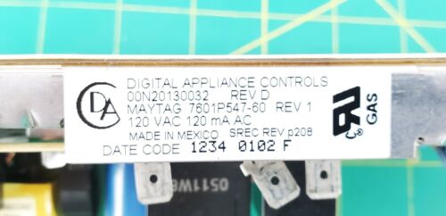 OEM Jenn-Air Range Control Board 7601P547-60 Same Day Ship & Lifetime Warranty