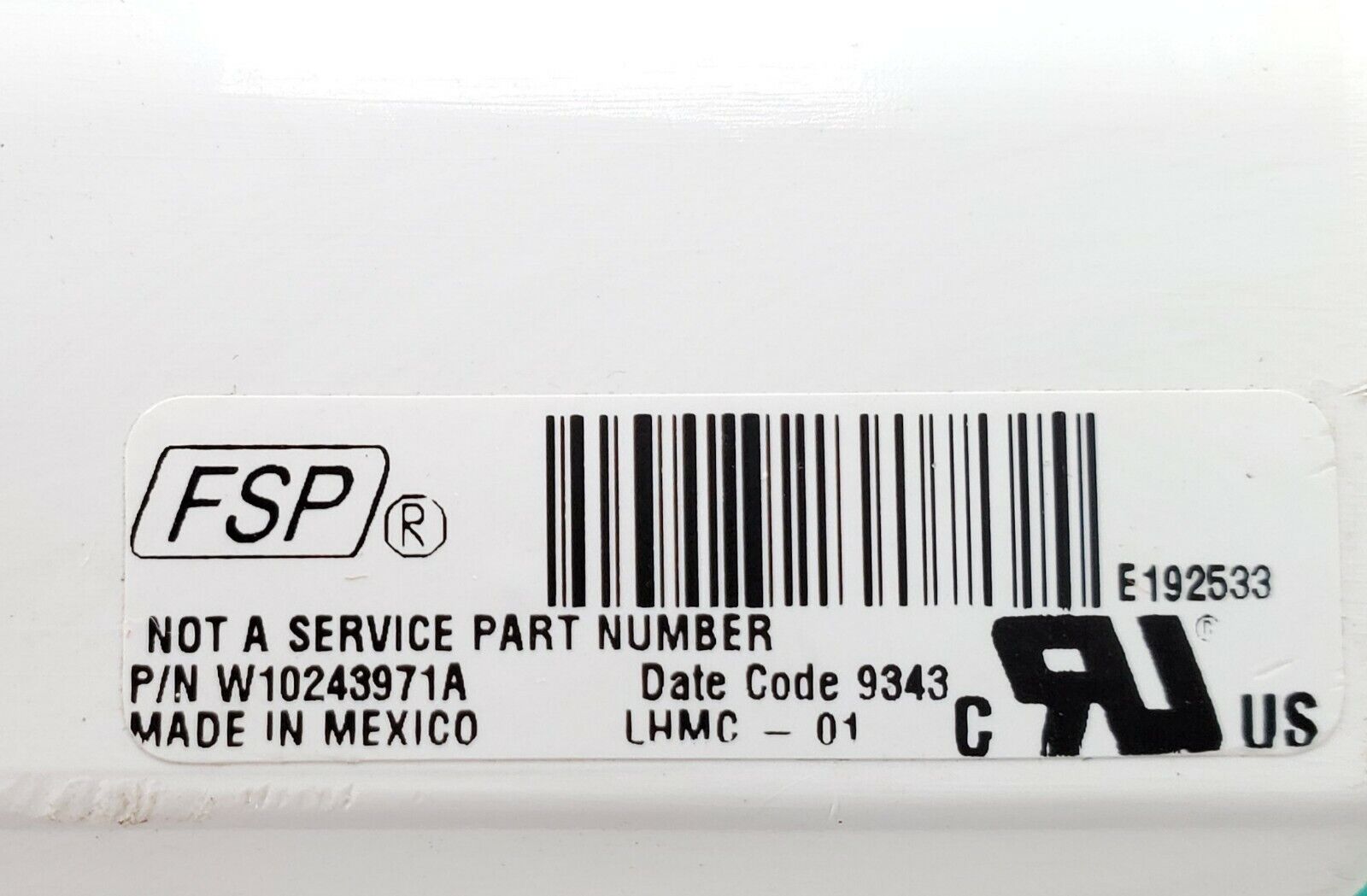 OEM  Whirlpool Washer Control  W10243971