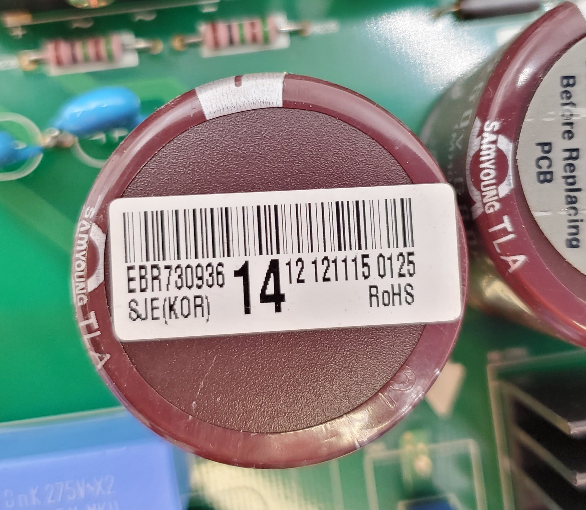 LG Refrigerator Control EBR73093614