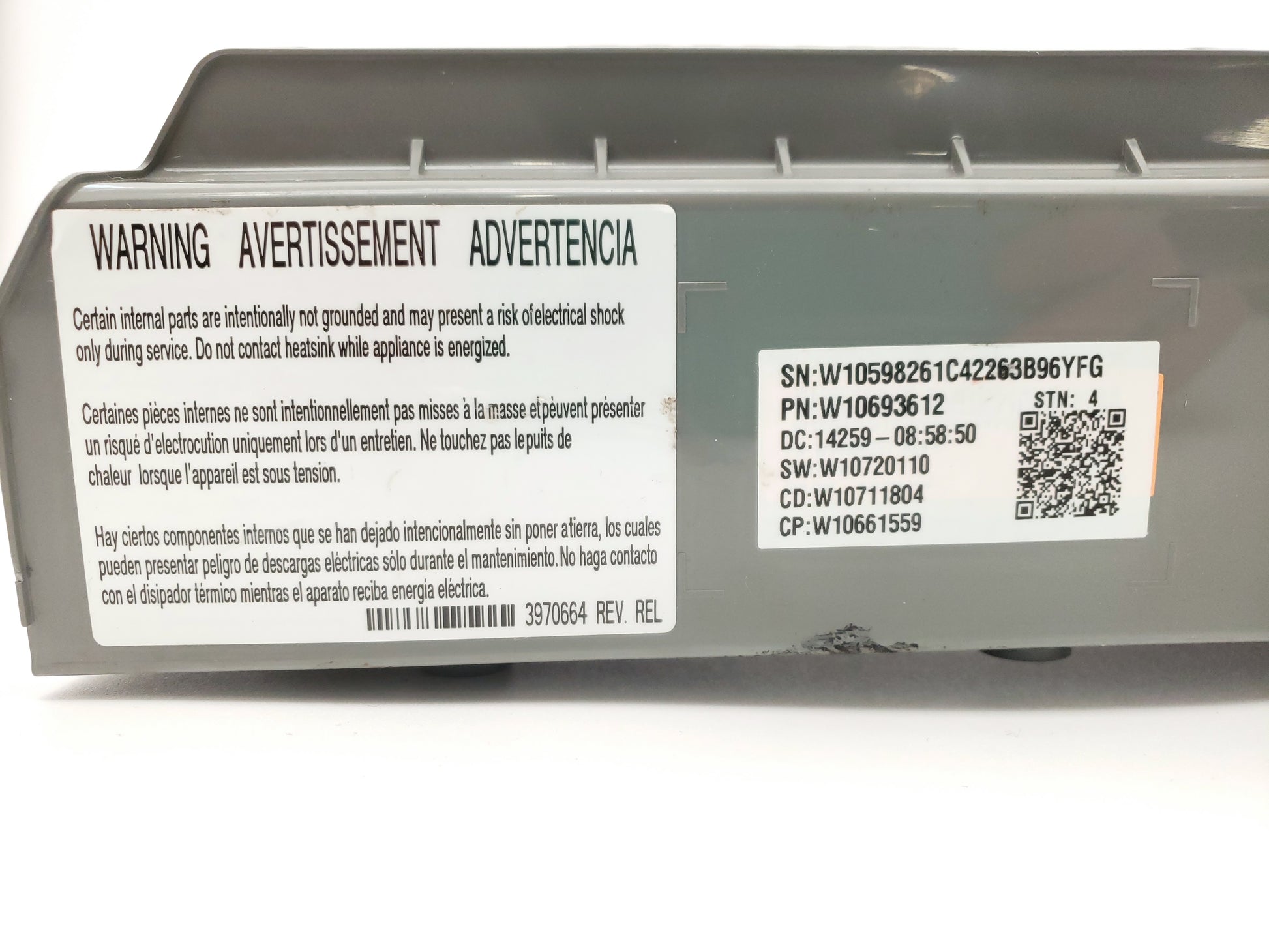 Whirlpool Washer Control W10693612