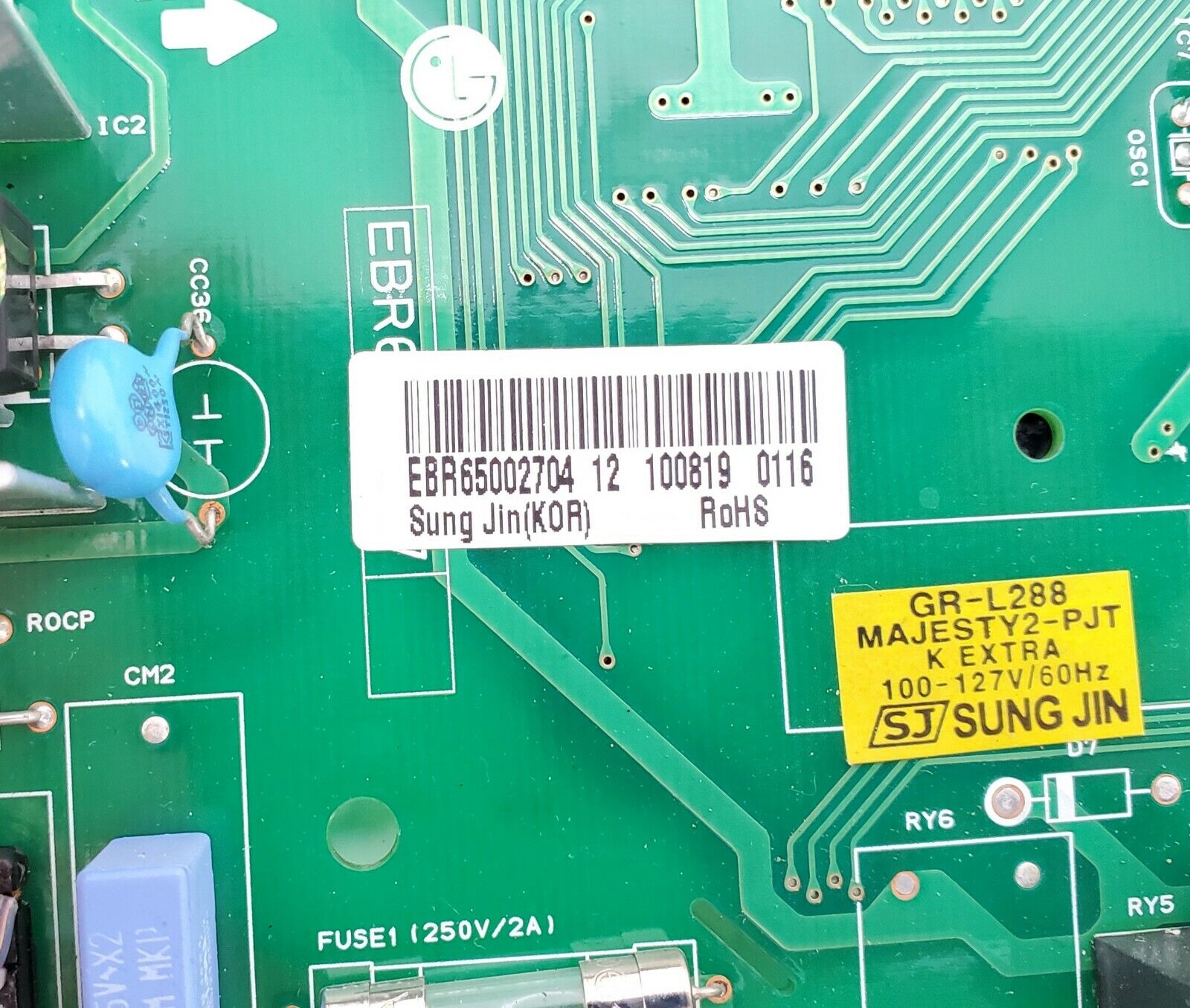 LG Refrigerator Control EBR65002704