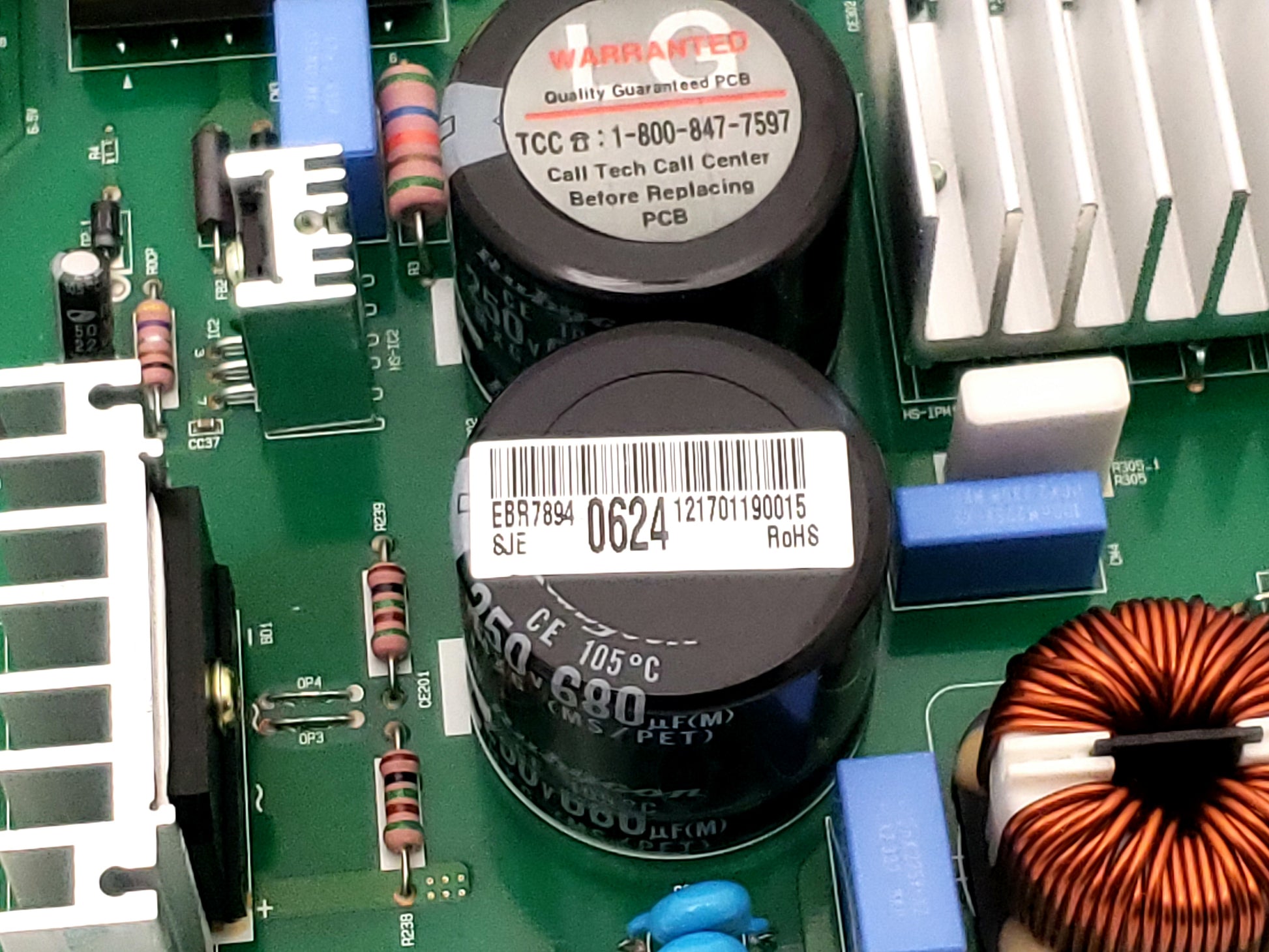 LG Refrigerator Control Board EBR78940624