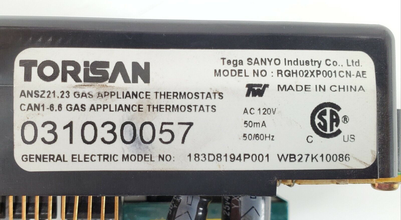 GE Range Control Board WB27K10086