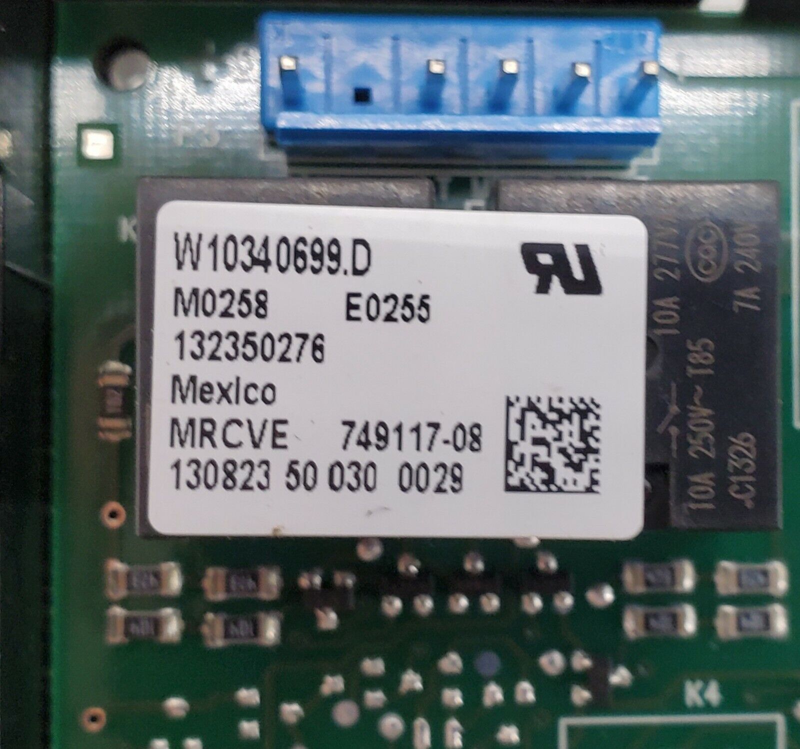 Whirlpool Range Control W10340699