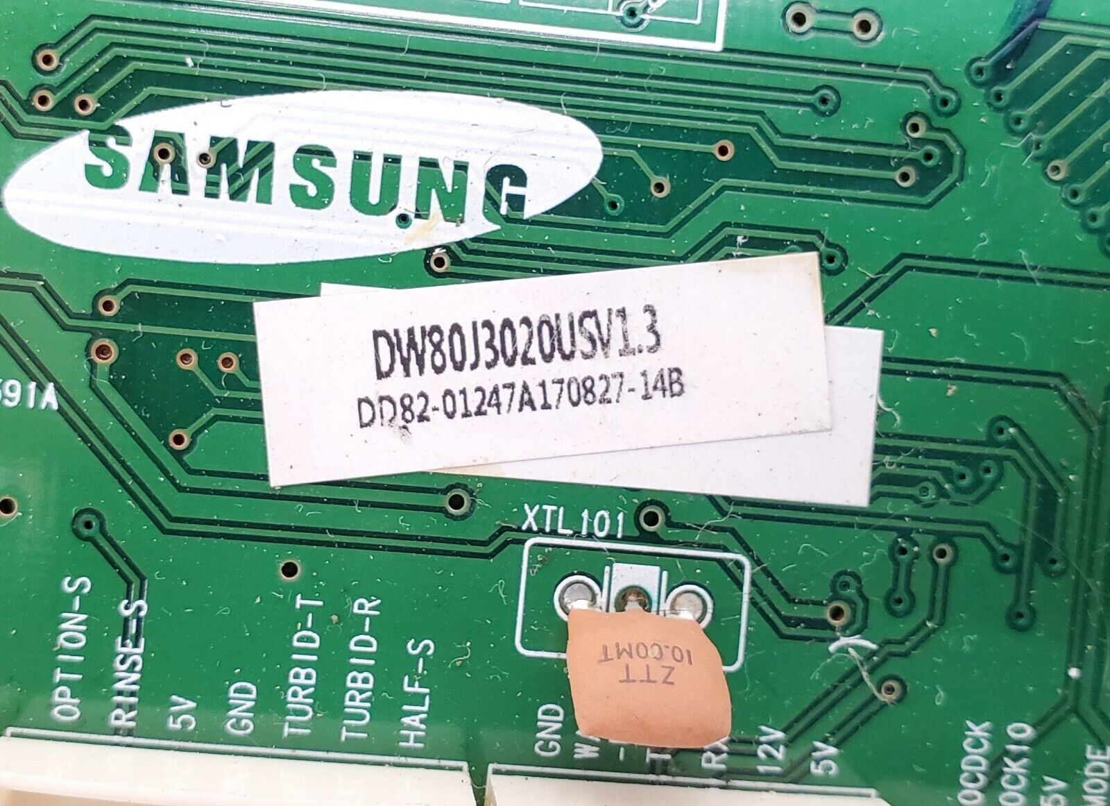 OEM  Samsung Dishwasher Control DD82-01247A