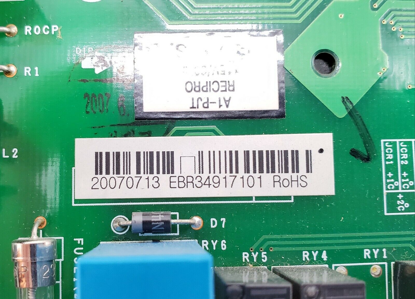 OEM  LG Refrigerator Control EBR34917101