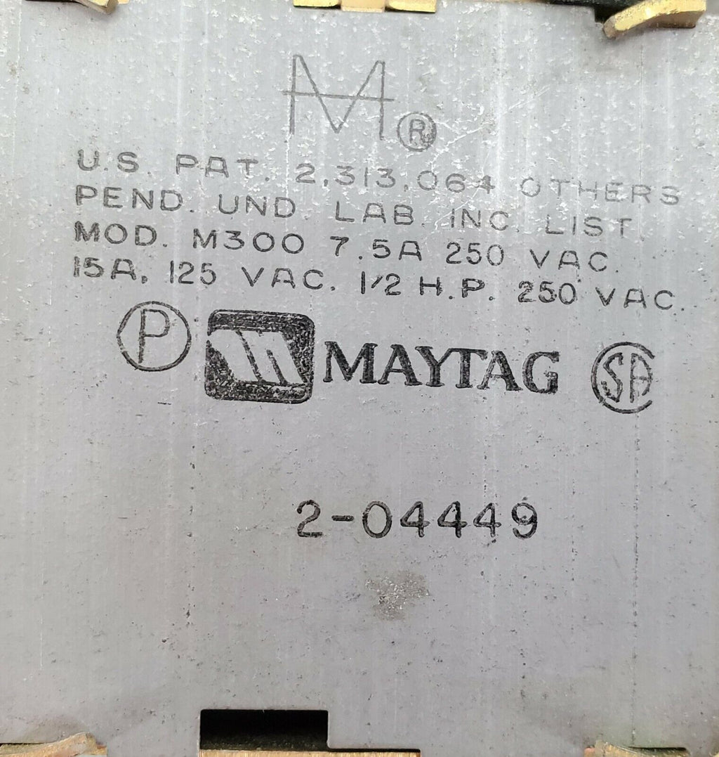 OEM Maytag Washer Timer Assembly 204449 Same Day Shipping & Lifetime Warranty