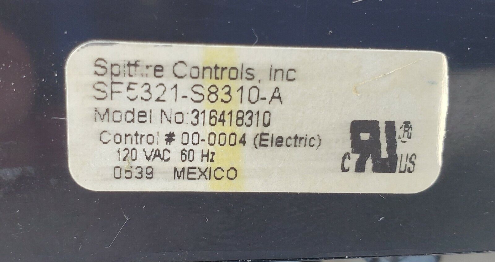 Kenmore Range Control  316418310