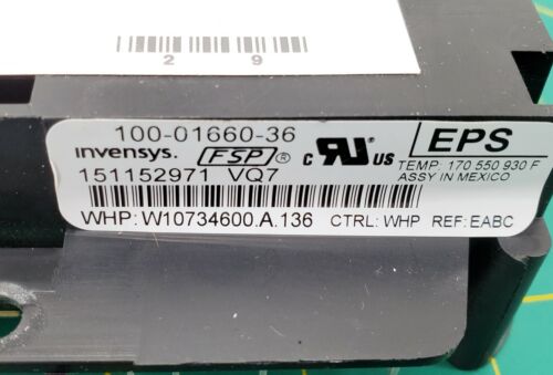 Whirlpool Range Control  W10734600