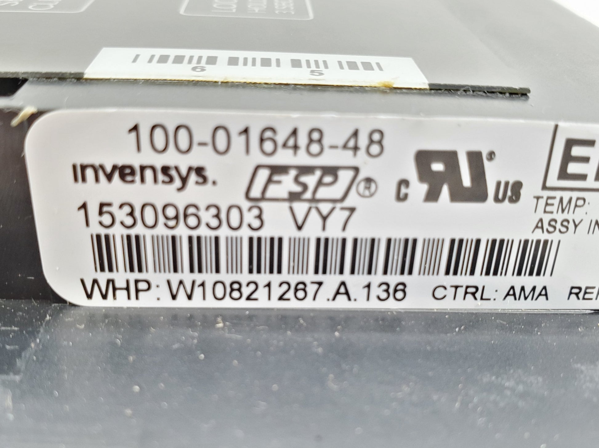 OEM  Whirlpool Range Control Board W10821267