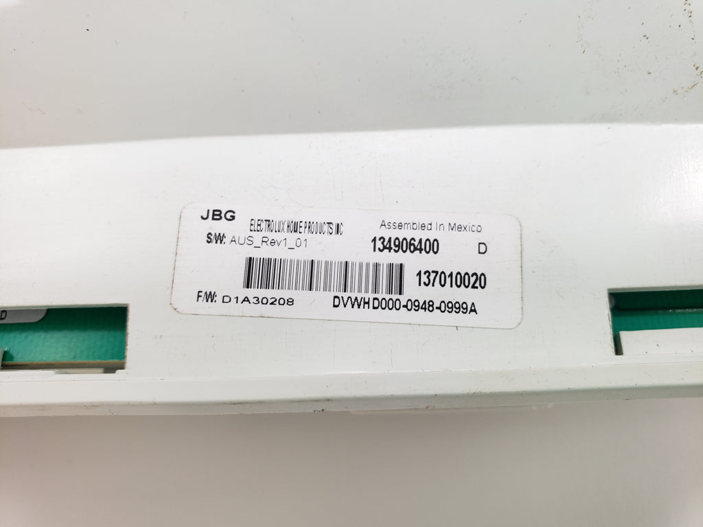 Electrolux Dryer Control 134906400