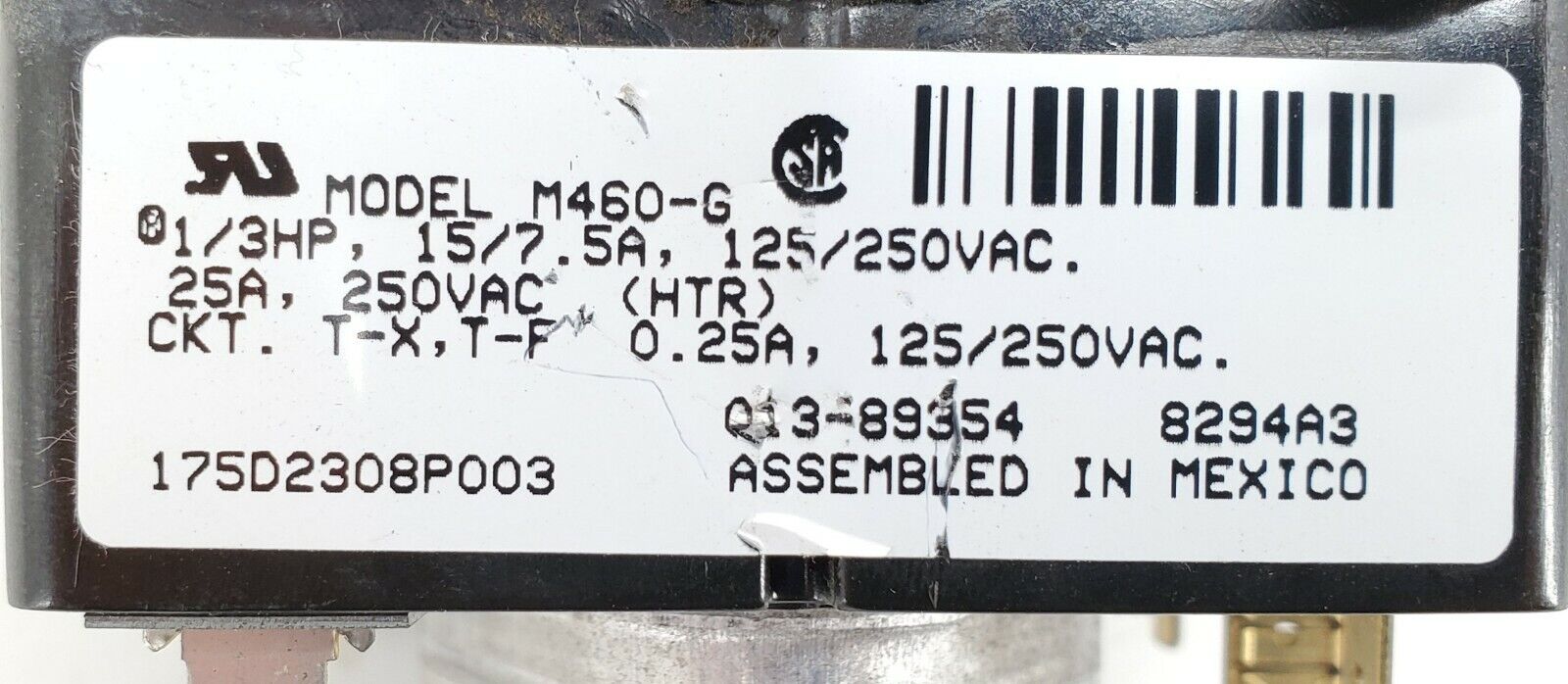GE Dryer Timer Assembly 175D2308P003