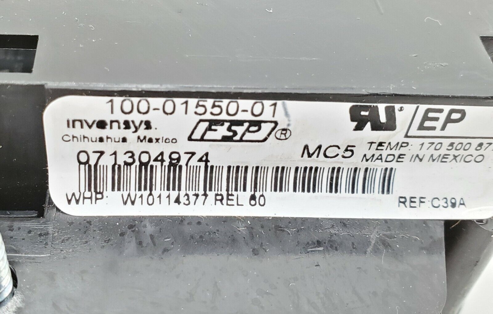 OEM Whirlpool Range Control W10114377 Same Day Shipping & Lifetime Warranty