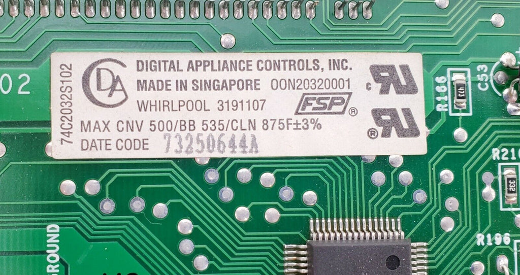 OEM Kitchen-Aid Range Control 3191107 Same Day Ship & Lifetime Warranty