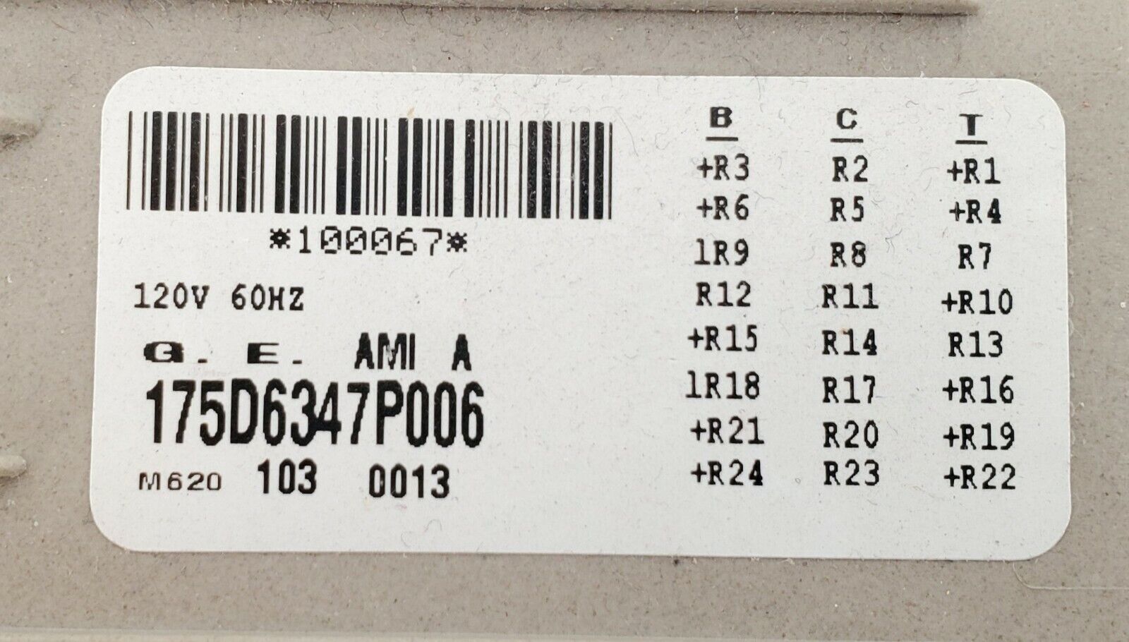 OEM  GE Washer Timer 175D6347P006