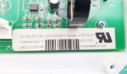 OEM  Maytag Dryer Control  63717810