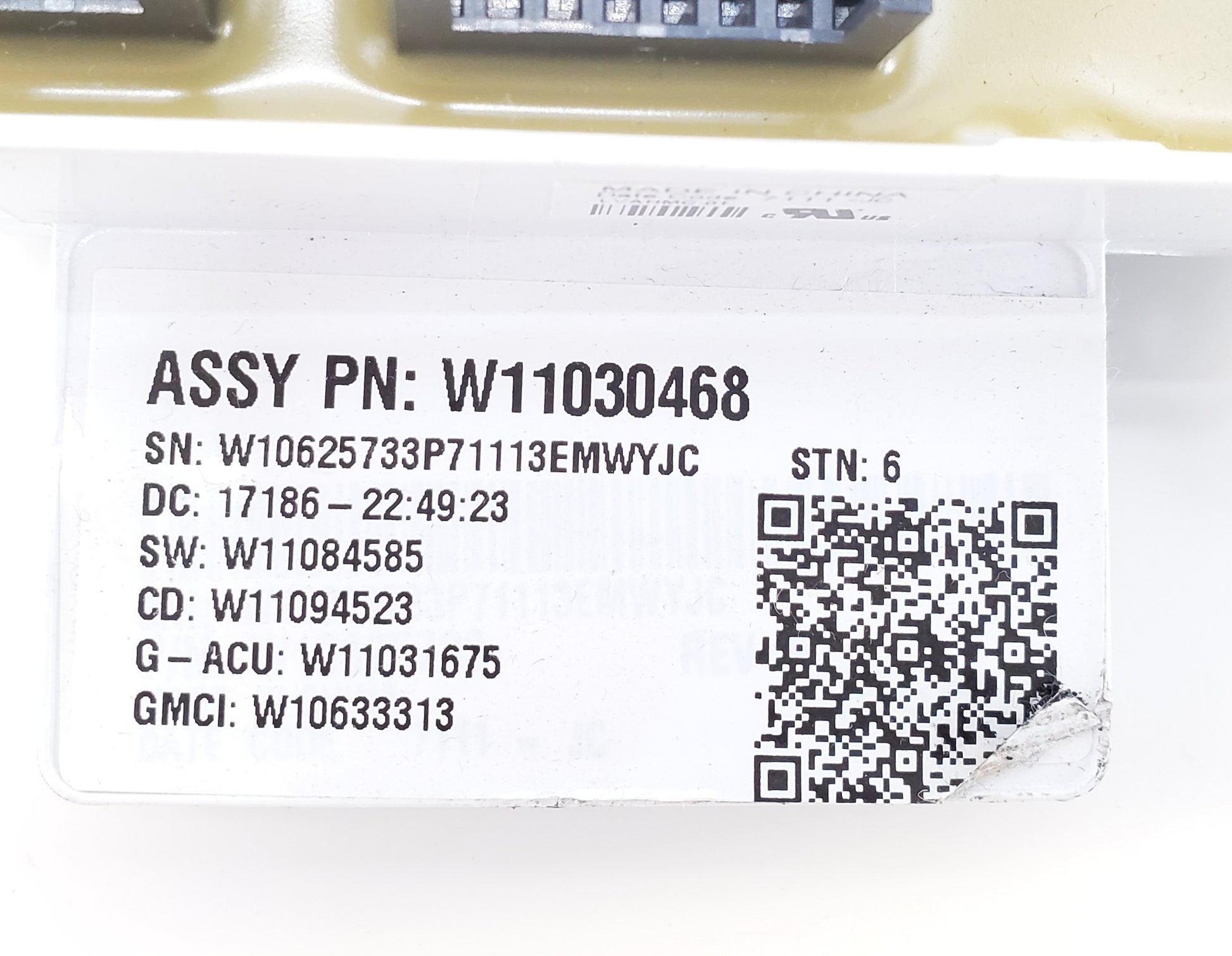 Whirlpool Washer Control Board  W11030468