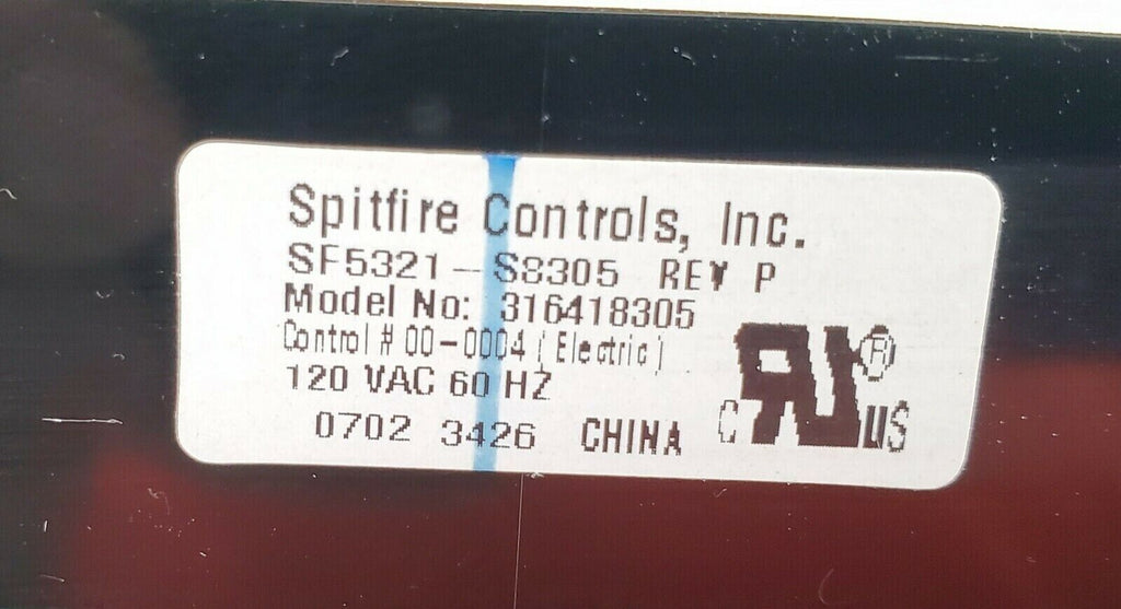 Frigidaire Range Control 316418305