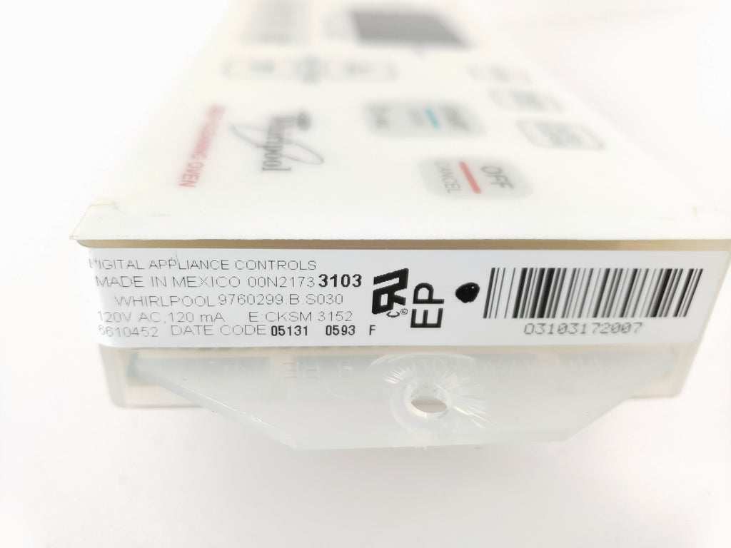 Whirlpool Range Control Board 9760299