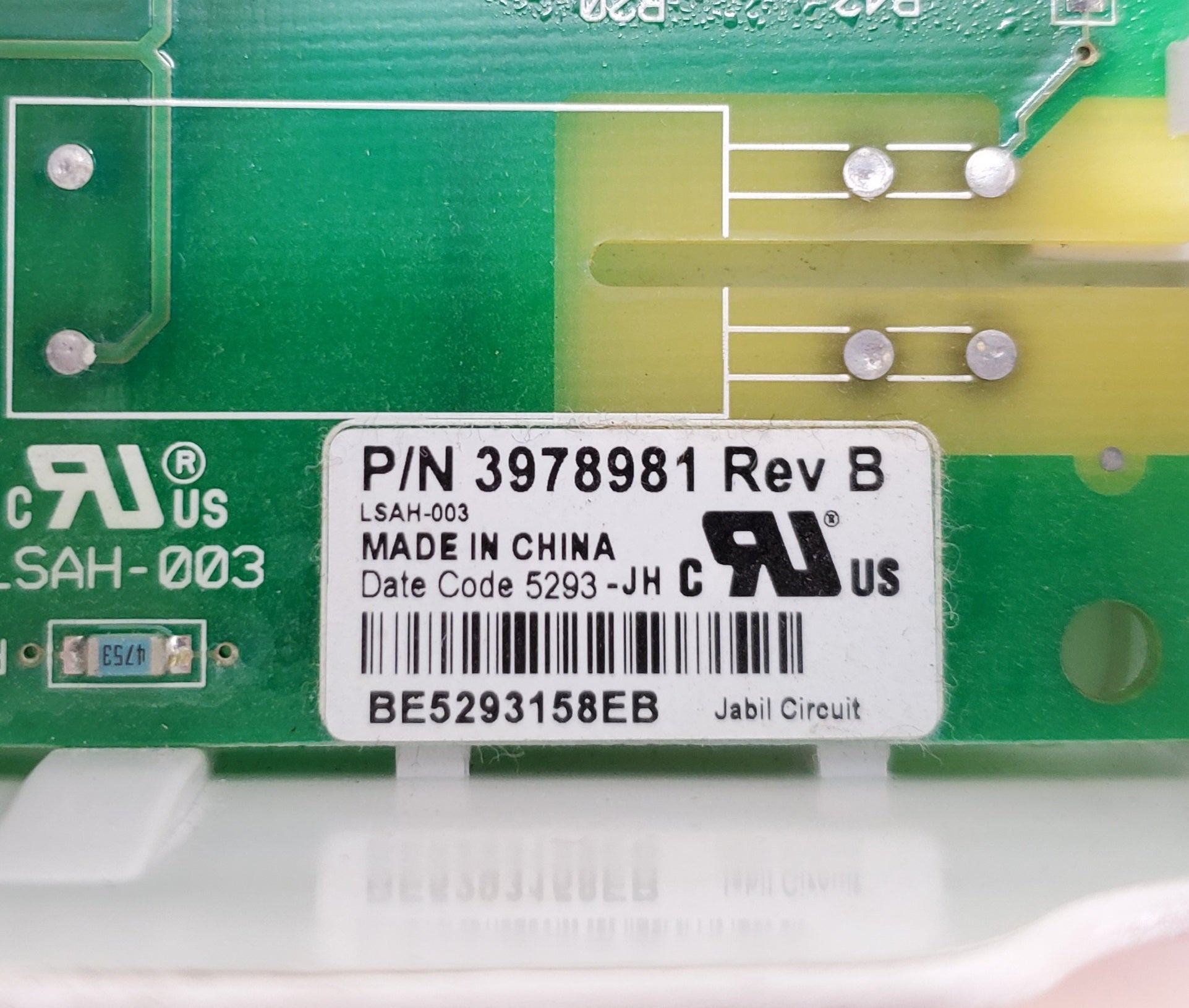 OEM  Whirlpool Dryer Control Board 3978981