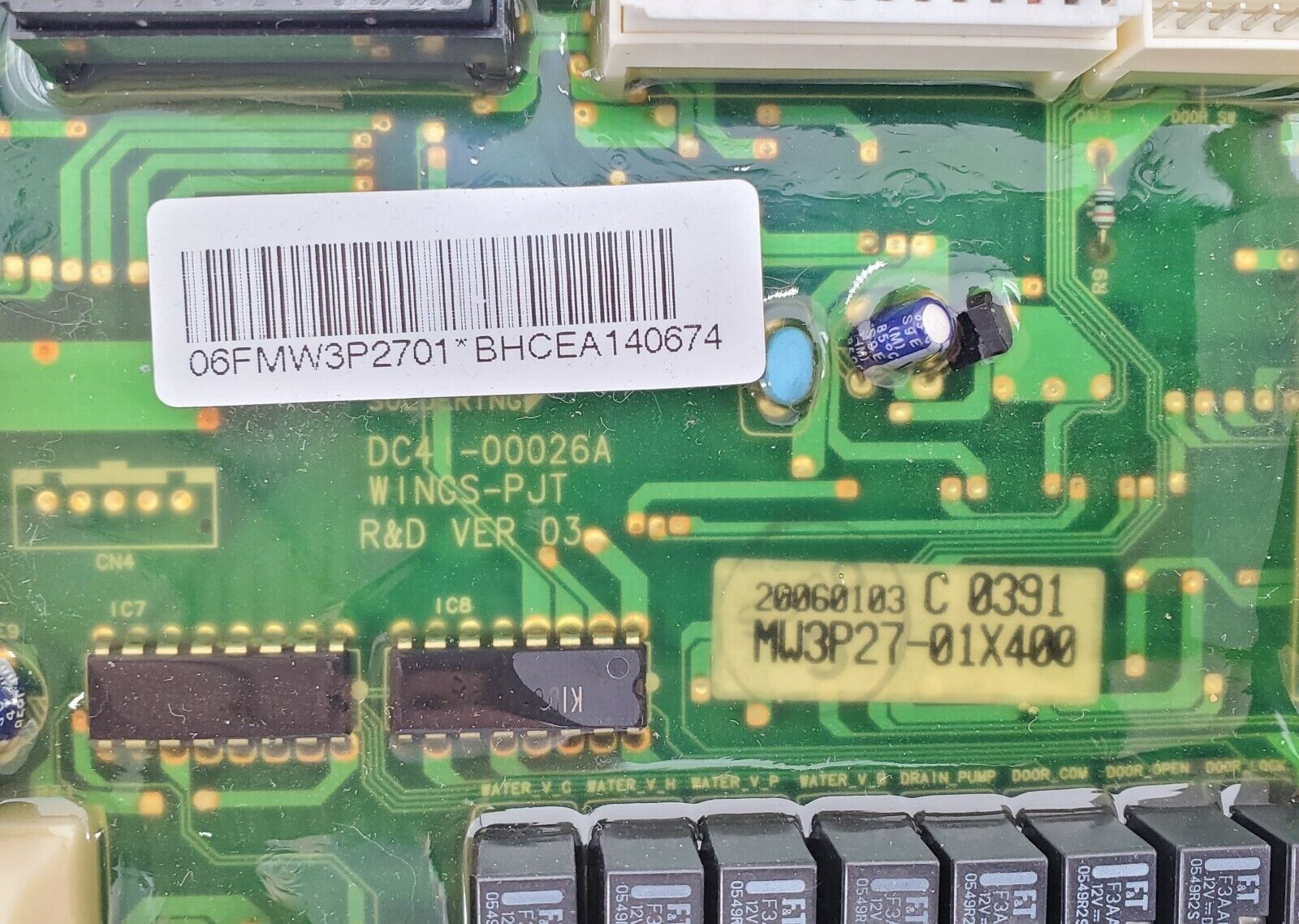 Samsung Washer Control Board MFS-MW3P27-01