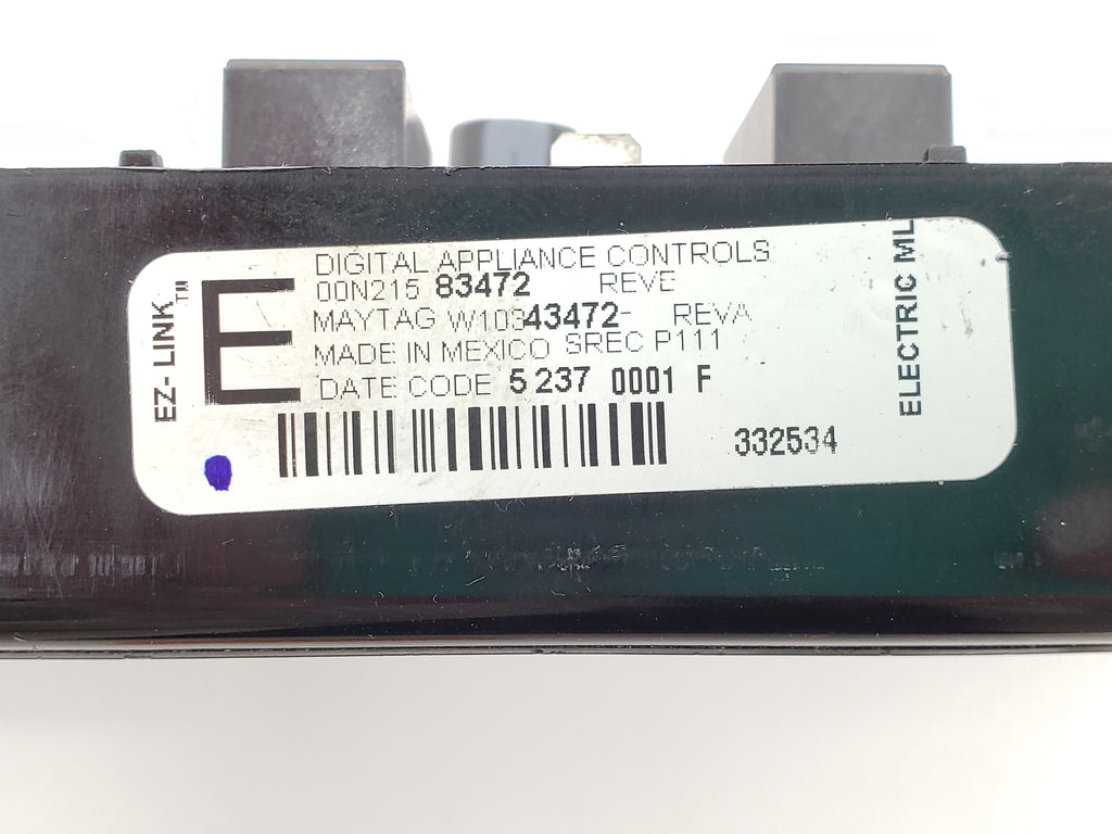 Whirlpool Range Control W10343472